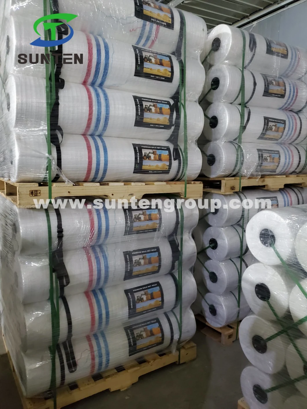 PE/Polyethylene/PP/Plastic/Agricultural White Packing Round Silage/Grass Hay Bale/Bales Net Wrap for Argentina, Paraguay, Uruguay, etc