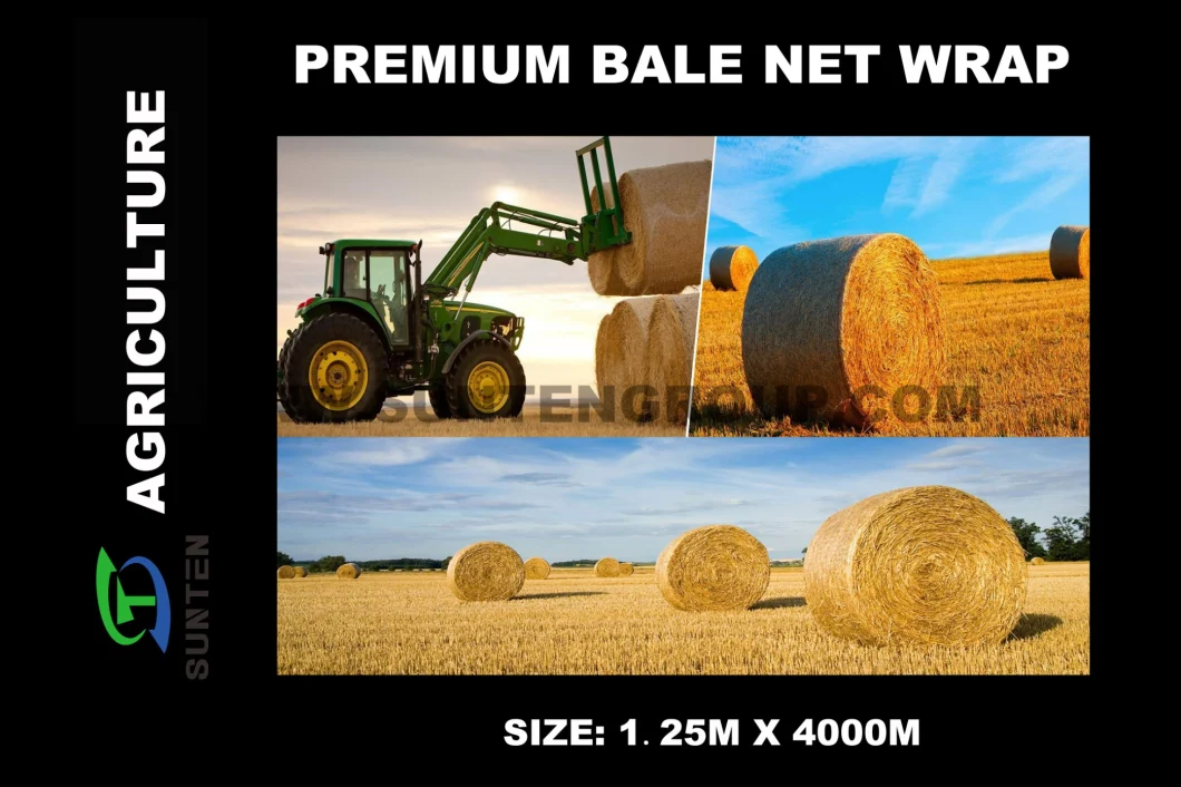 Green Hay Bale Net Wrap in Assorted Colors